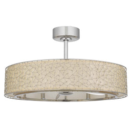 Cal Lighting Breezy Meadow 6-Light Dimmable Ceiling Fan - Brushed Steel