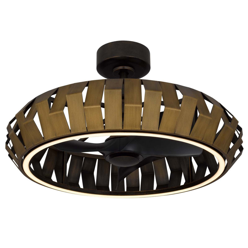 Arroyo Bronze Patina 6-Speed Dimmable LED Ceiling Fan with Remote Control