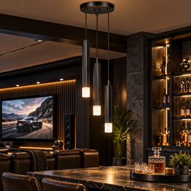 Cal Lighting Troy 3-Light Integrated LED Pendant