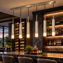 Load image into Gallery viewer, Cal Lighting Troy 6-Light Integrated LED Island Pendant - Gun Metal