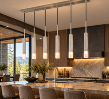 Load image into Gallery viewer, Cal Lighting Troy 6-Light Integrated LED Island Pendant - Gun Metal