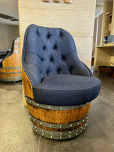 Load image into Gallery viewer, Luxury Whiskey &amp; Wine Barrel Captain Chair with Hidden Safe (October Pre-Order)