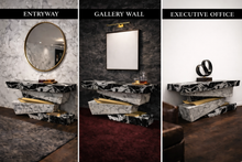 Load image into Gallery viewer, Cubix Marble Console Table