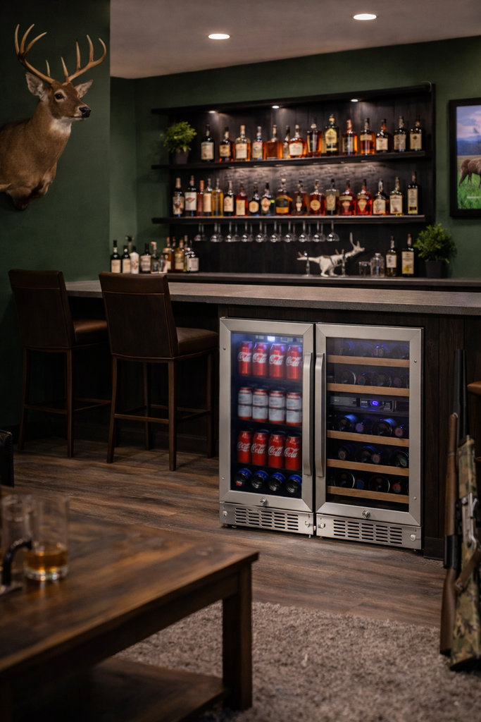 EdgeStar 30" Dual Zone Wine & Beverage Cooler – 26 Bottle / 80 Can