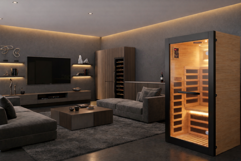 Thermora™ Single-Person American White Oak Infrared Sauna Cabin