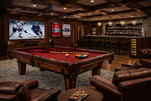 Load image into Gallery viewer, 7-Foot Burgundy Pool Table – Parlor Edition