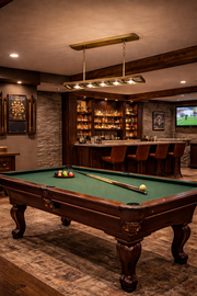 Kelso 6-Light LED Island Chandelier for Bar & Pool Table