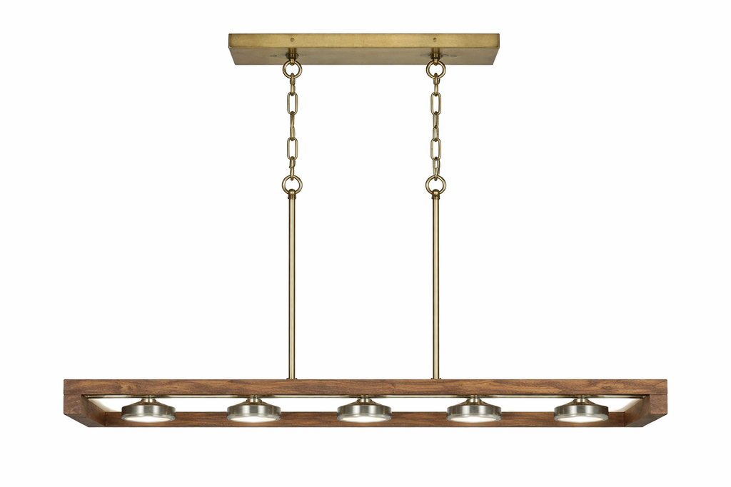 Kelso 6-Light LED Island Chandelier for Bar & Pool Table