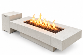 71” Outdoor 60,000 BTU Fire Pit Table with Wind Guard