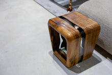 Load image into Gallery viewer, Resin Side Magazine Table Stool - Stylish Modern Wooden Furniture