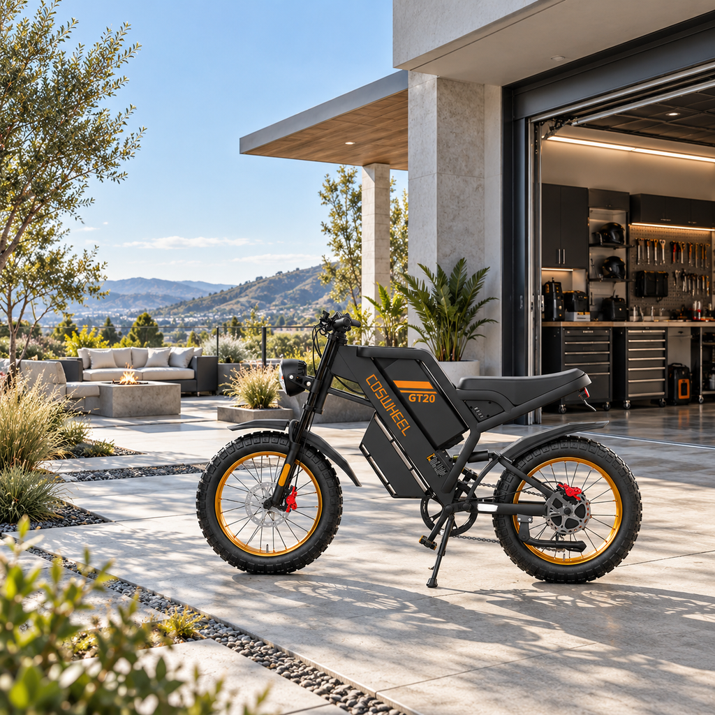 Coswheel GT20 1500W Full-Suspension Fat Tire Electric Bike