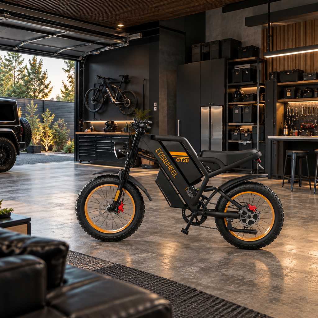 Coswheel GT20 1500W Full-Suspension Fat Tire Electric Bike