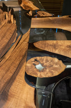 Load image into Gallery viewer, Luxury D-Shaped Walnut &amp; Epoxy Executive Desk