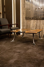Load image into Gallery viewer, Luxury D-Shaped Walnut &amp; Epoxy Executive Desk