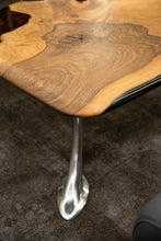 Load image into Gallery viewer, Luxury D-Shaped Walnut &amp; Epoxy Executive Desk