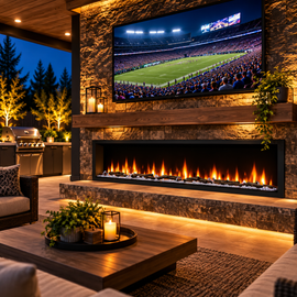 Dimplex IgniteXL Bold 100-Inch Smart Multi-Sided Electric Fireplace