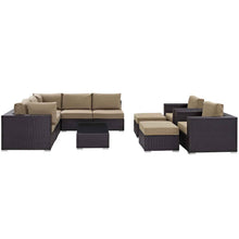 Load image into Gallery viewer, Modway 10-Piece Outdoor Sectional – Luxury Patio Lounge Set