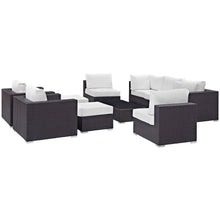 Load image into Gallery viewer, Modway 10-Piece Outdoor Sectional – Luxury Patio Lounge Set