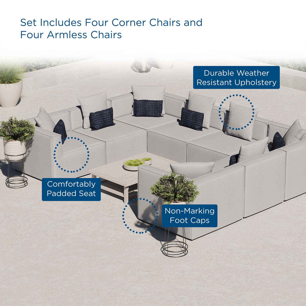 Saybrook 8-Piece Outdoor Upholstered Sofa by Modway