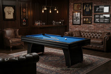 Load image into Gallery viewer, 7 Ft Blue Felt Pool Table with Ball Return | Mancave
