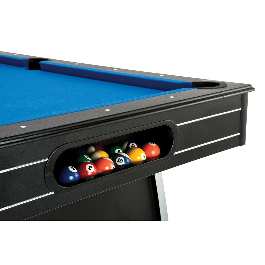 7 Ft Blue Felt Pool Table with Ball Return | Mancave