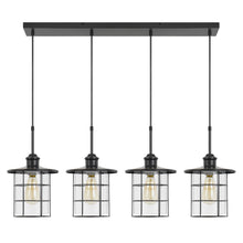 Load image into Gallery viewer, Cal Lighting Silverton 4-Light Linear Pendant - Dark Bronze