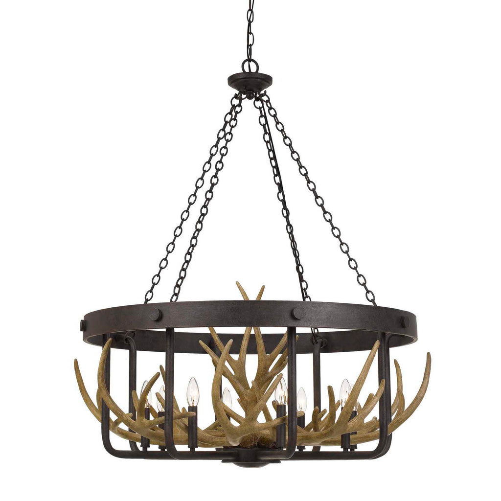 Cal Lighting Angelo 8-Light Antler Chandelier