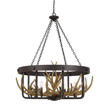 Load image into Gallery viewer, Cal Lighting Angelo 8-Light Antler Chandelier
