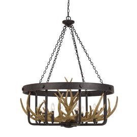 Cal Lighting Angelo 8-Light Antler Chandelier
