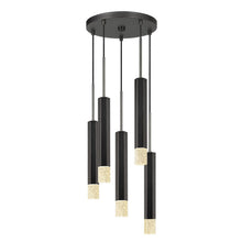 Load image into Gallery viewer, Cal Lighting Troy 5-Light Integrated LED Pendant - Gun Metal