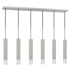 Cal Lighting Troy 6-Light Integrated LED Island Pendant - Gun Metal