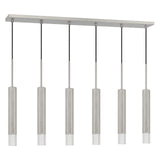 Cal Lighting Troy 6-Light Integrated LED Island Pendant - Gun Metal