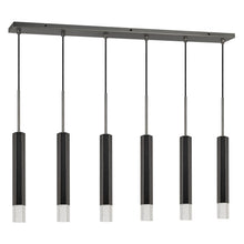 Load image into Gallery viewer, Cal Lighting Troy 6-Light Integrated LED Island Pendant - Gun Metal