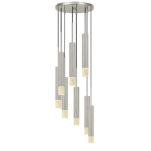Load image into Gallery viewer, Cal Lighting Troy 8-Light Dimmable Integrated LED Pendant - Gun Metal