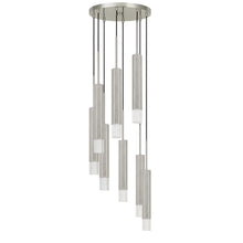 Load image into Gallery viewer, Cal Lighting Troy 8-Light Dimmable Integrated LED Pendant - Gun Metal