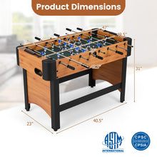 Load image into Gallery viewer, Foosball Table Competition Full Size Soccer Game Table with 22 Players