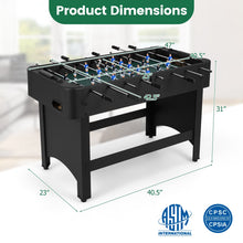 Load image into Gallery viewer, Foosball Table Competition Full Size Soccer Game Table with 22 Players