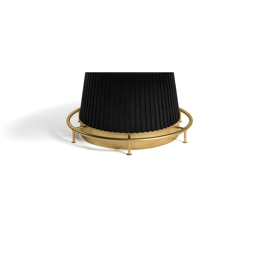 Prohibition 60-Inch Poker Table Foot Rail – Matte Black or Polished Brass