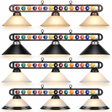 Load image into Gallery viewer, Billiard Balls 3-Light Pool Table Fixture
