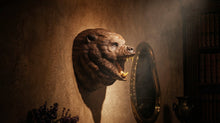Load image into Gallery viewer, Hand-Carved Walnut Bear Wall Mount | Luxury Rustic Lodge &amp; ManCave Decor
