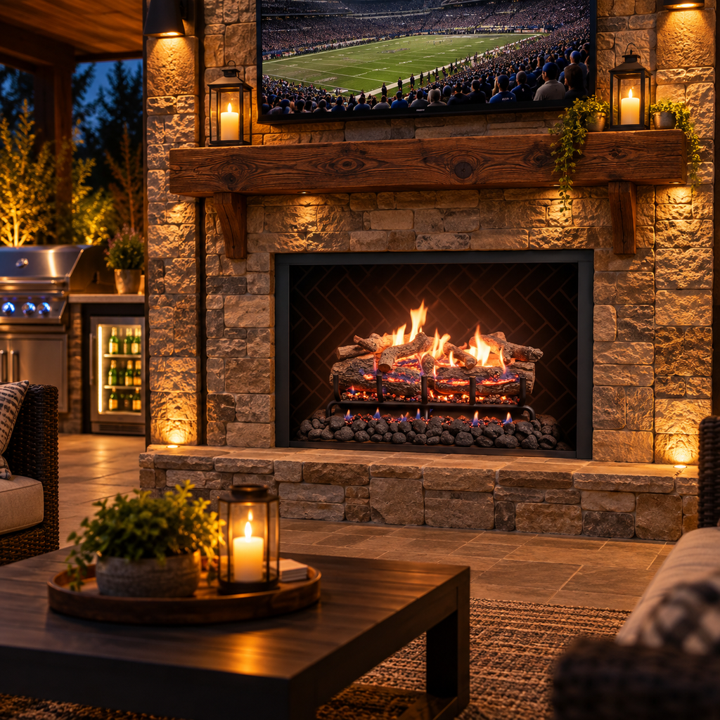 Grand Canyon Glowfire Arizona Weathered Oak Charred Vented Gas Logs