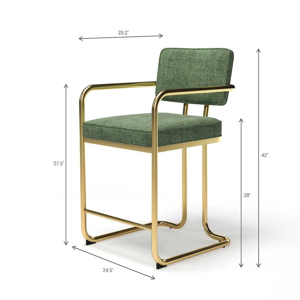 RAM Game Room Prohibition Series Upholstered Barstool