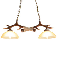 Load image into Gallery viewer, Antler Resin Chandelier – Luxury Nordic Rustic Pendant Light
