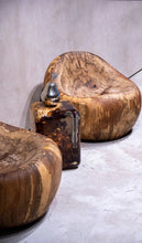 Load image into Gallery viewer, Resin Cube Side Table, Epoxy Wood Stool, Cube Accent Table