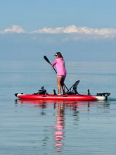 Load image into Gallery viewer, Nautiqua | ARUBA | Deluxe Paddleboard Fishing Pedal Kayak | Red