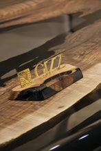 Load image into Gallery viewer, Luxury D-Shaped Walnut &amp; Epoxy Executive Desk