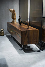 Load image into Gallery viewer, Luxury D-Shaped Walnut &amp; Epoxy Executive Desk