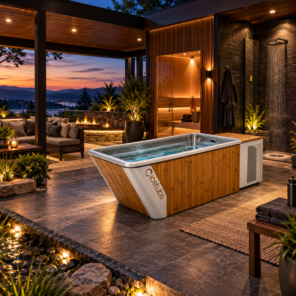 Icetubs IceBath Thermowood & Stainless Steel Cold Plunge Tub