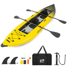 Load image into Gallery viewer, Inflatable 2-person Kayak Set with Aluminium Oars and Repair Kit