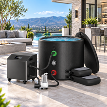 Load image into Gallery viewer, 120-Gallon XL Cold Plunge Tub Kit with 1HP Chiller